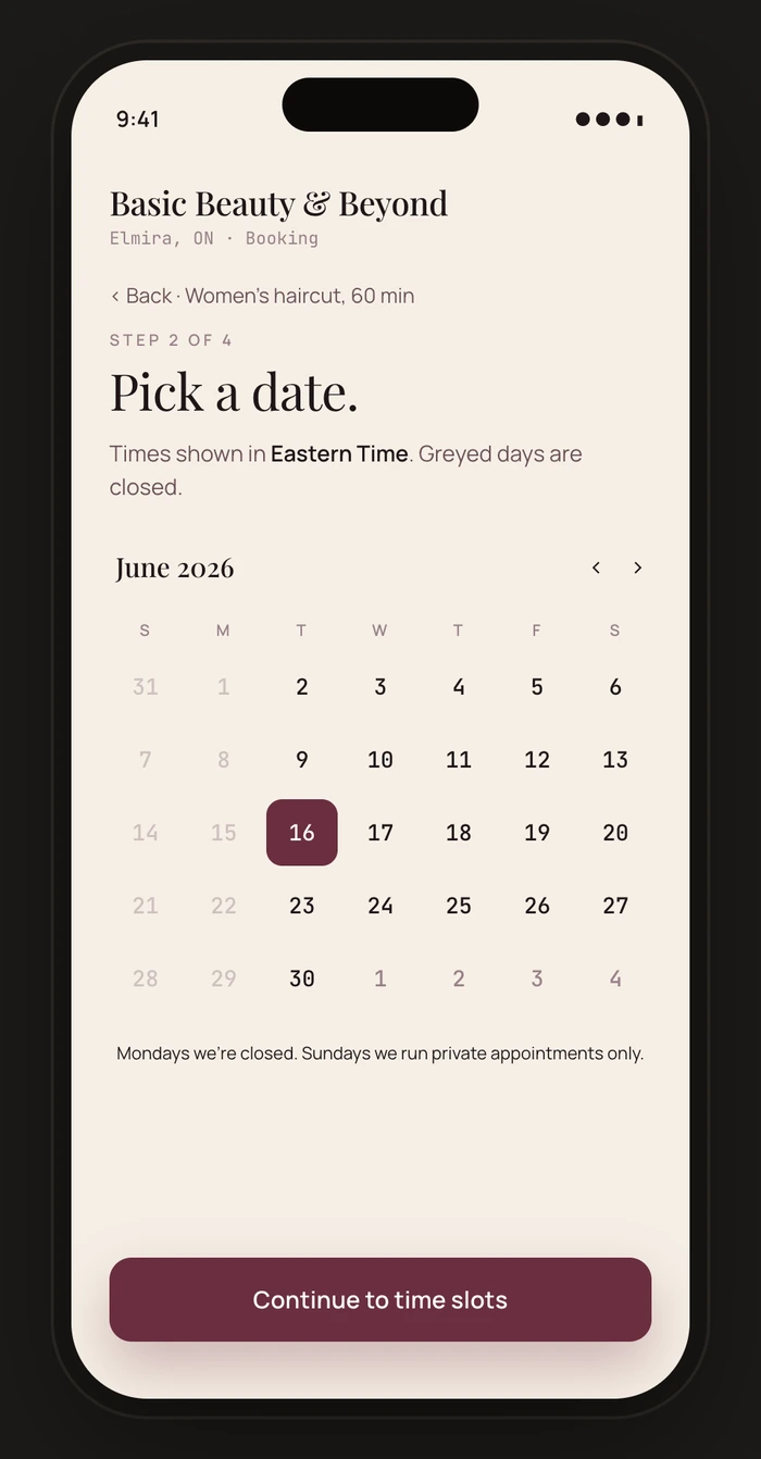 Pick a date