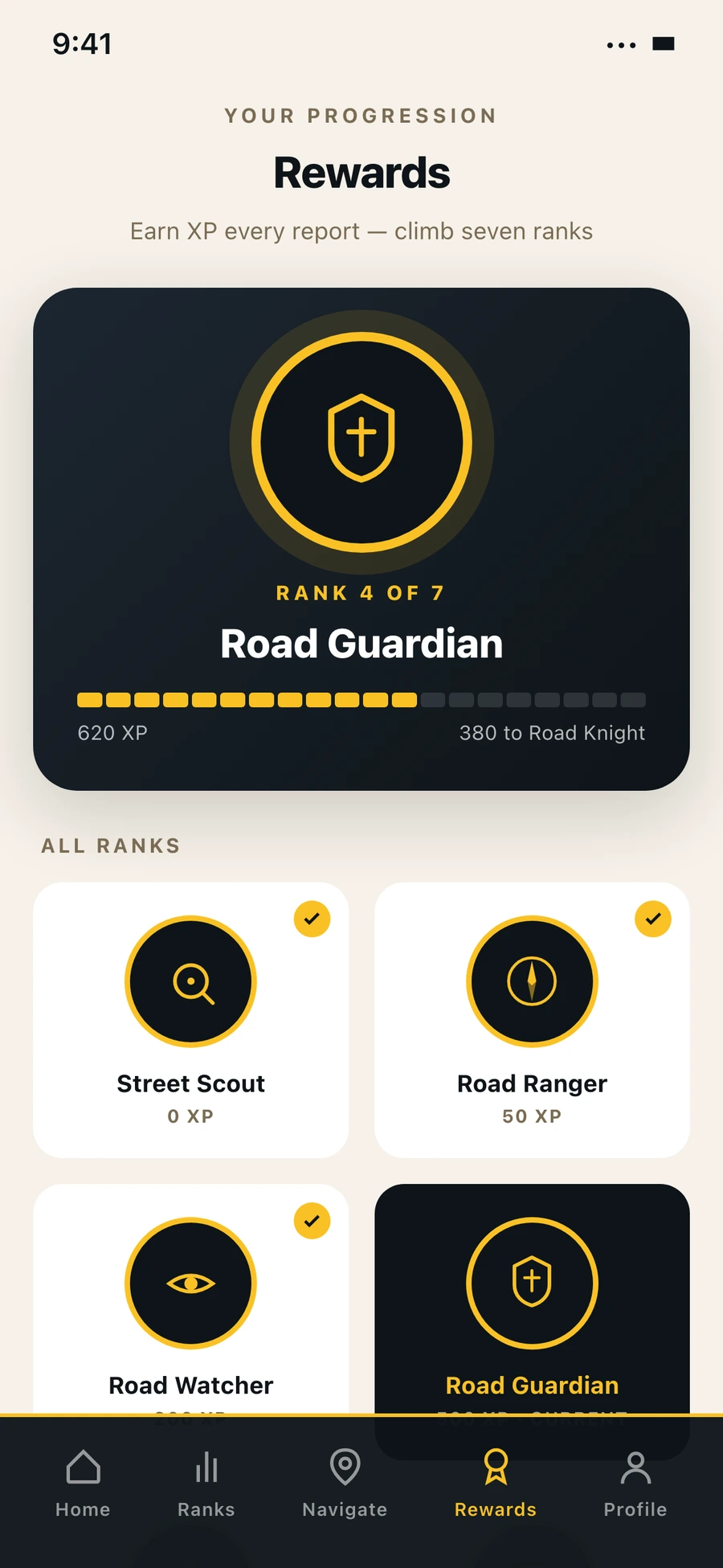 Tier medallions